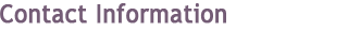 Contact Information